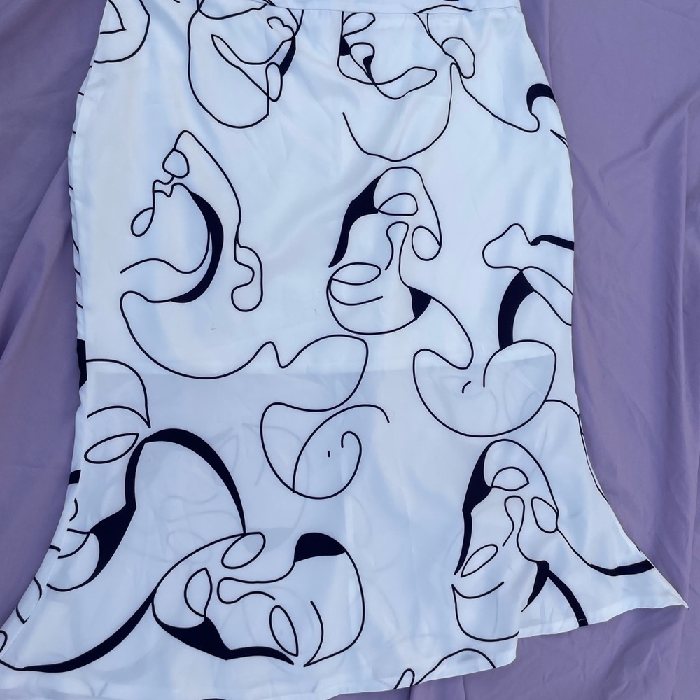 Graphic print skirt 2 XL